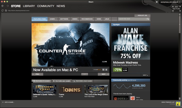 steam is for windows or mac